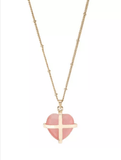 Kellis Gifts Necklaces Heart Shaped Healing Cat's Eye Pink Necklace Alexa's Angels