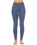 KOMAR LAYERING LLC Leggings XL / Heather Navy Cuddl Duds Ultra Cozy Mid Rise Leggings - Charcoal Heather, Blue & Burgundy XL