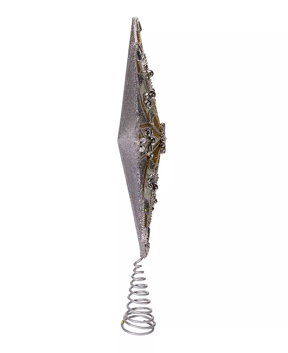 KURT S ADLER INC Holiday Ornaments Star Tree Topper 16" 8-Point Star Tree Top Christmas Tree Decor Imported