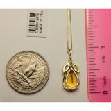 LA Fine Jewelry Necklaces Sparkling 6.5ctw Citrine and Peridot Necklace in 14K Gold
