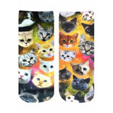 Living Royal Socks Galaxy Cat Kitty Faces Adorable Cat Ankle Socks *