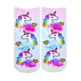 Living Royal Socks Unicorn Print  Pink Footie Socks for Girls