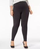 Macy's leggings plus size 1X Hue Plus Size Leggings Sz 1X or 2X Graphite Heather