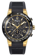 トップス salvatoreFerragamo Salvatore Ferragamo F-80 Chrono Rubber Strap Watch, 44mm NWT