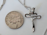 Monica Fine Fashion Jewelry-Necklace Cross Necklace Pendant Sterling Silver