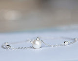 Monica Jewelry SET-Fashion 925 Silver Beautiful Pearl Cat Jewelry Sterling Silver Necklace