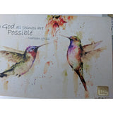 One Coast - Demdaco Decor Inspirational Wall Art with Bluebirds or Hummingbirds, Beautiful!