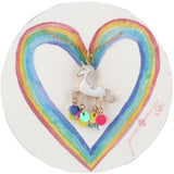One Coast Kids Unicorn Necklace Girl's Fashion Necklaces and Earring Sets-Pink Pig, Unicorn, Llama by Jane Marie