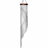 One Coast - Woodstock Chimes Chime Rainfall Habitats Windchime- Silver Woodstock Chimes