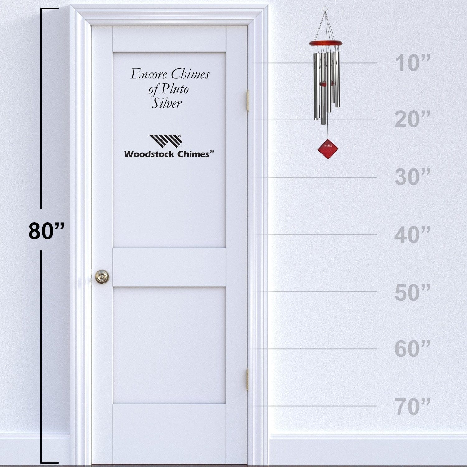 One Coast - Woodstock Chimes Chime Woodstock Chimes of Pluto with Color Options