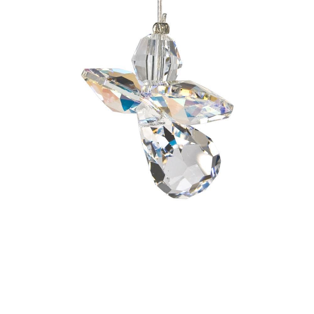One Coast - Woodstock Chimes Decor Aurora Borealis Crystal Guardian Angel Suncatchers in Birthstone Colors-Small