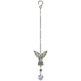 One Coast - Woodstock Chimes Decor Birthstone Guardian Angel Ornaments -12 Colors, Handmade Sparkling Crystals!*