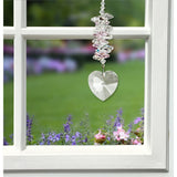 One Coast - Woodstock Chimes Decor Crystal Cascade - Heart & Ice Suncatchers