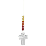 One Coast - Woodstock Chimes Decor Crystal Cross Rainbow Maker/Suncatcher