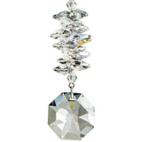 One Coast - Woodstock Chimes Decor Octagon Crystal Cascade - Heart & Ice Suncatchers