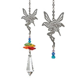 One Coast - Woodstock Chimes Decor Rainbow Fairy Crystal Fantasy Suncatchers- Angel, Fairy, Winged Heart, Tree of Life, Rose*