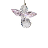 One Coast - Woodstock Chimes Decor Rose Crystal Guardian Angel Suncatchers in Birthstone Colors-Small