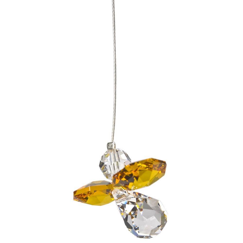 One Coast - Woodstock Chimes Decor Topaz Crystal Guardian Angel Suncatchers in Birthstone Colors-Small