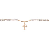 OneCoast - JaneMarie Fashion Necklace Champagne Choker Gold Bar & Fleur De Lis Choker Necklaces Jane Marie Beaded Chokers-Variety of Beautiful Styles for Everyone!