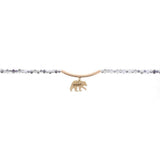 OneCoast - JaneMarie Fashion Necklace Mama Bear Gray Choker with Gold Mama Bear Choker Necklaces Jane Marie Beaded Chokers-Variety of Beautiful Styles for Everyone!