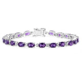 Quintessence Fine Fashion Jewelry Bracelet Amethyst Gemstone Bracelets in Sterling Silver-Amethyst, Sapphire, Peridot and MORE!