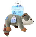 Spunky Pup Dog Toys Pet Toy Large Clean Earth Plush Raccoon