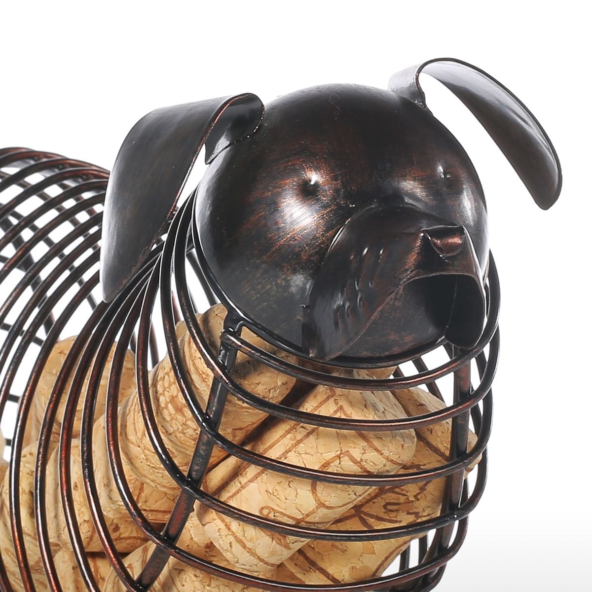 The Pink Pigs Decor Wire Animal Cork Cages & Banks!  Pig, Dog, Cat, Chicken, Cardinal, Owl & More! Metal Craft Decor,