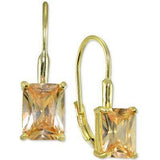 The Pink Pigs Fine Fashion Jewelry-Earrings CZ Square Sterling Silver Giani Bernini Earrings-Designer Jewelry over 50% OFF that HELPS Animals!