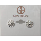 The Pink Pigs Fine Fashion Jewelry-Earrings Flower Swirls Sterling Silver Giani Bernini Earrings-Designer Jewelry over 50% OFF that HELPS Animals!