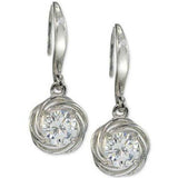 The Pink Pigs Fine Fashion Jewelry-Earrings Love Knot Sterling Silver Giani Bernini Earrings-Designer Jewelry over 50% OFF that HELPS Animals!