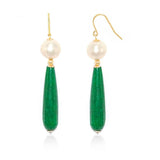 The Pink Pigs Fine Fashion Jewelry-Earrings REGENZ Gemstone Earrings-Jade, Turquoise, Coral, Citrine, Pearls, Lapis HANDMADE with Love!