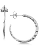 The Pink Pigs Fine Fashion Jewelry-Earrings Textured Half-Hoop Earring Variety (18 styles!) in Sterling Silver By Giani Bernini 75% OFF RETAIL!
