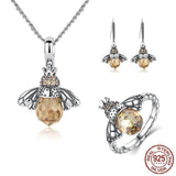 Queen Bee Jewelry Sterling Silver - SET-Ring Size 7