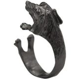 Dachshund Ring in 3 Colors! - Gun Metal Black