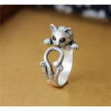 The Pink Pigs rings Resizable / Antique Silver Plated Cat Rings, Alloy or Solid 925 Sterling Silver.  Spread Smiles Wherever you Go!  Three colors