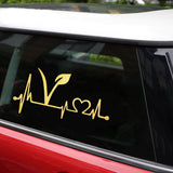 The Pink Pigs Sticker/Bumper Sticker Vegan Lifeline Vinyl Car Bumper Stickers or Decal in Various Colors--Spread the message of compassion!