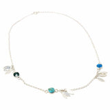 UPA Misc Necklace, Feathers and Turquoise